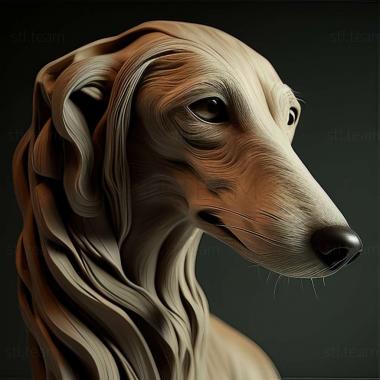 3D модель Собака Салюкі (STL)